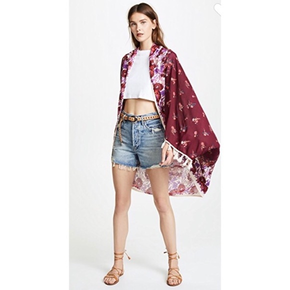 new โฆ Free People โฆ Bali Wrapped Bloom Kimono โฆ - Picture 2 of 8